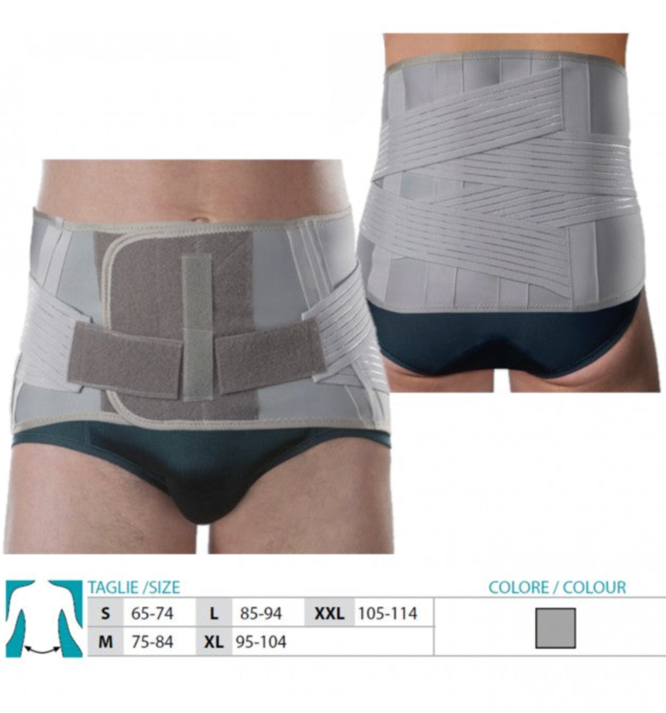 Lumbosacral Supports In Elastic Fabric With Polyester Ref.3085 Orione