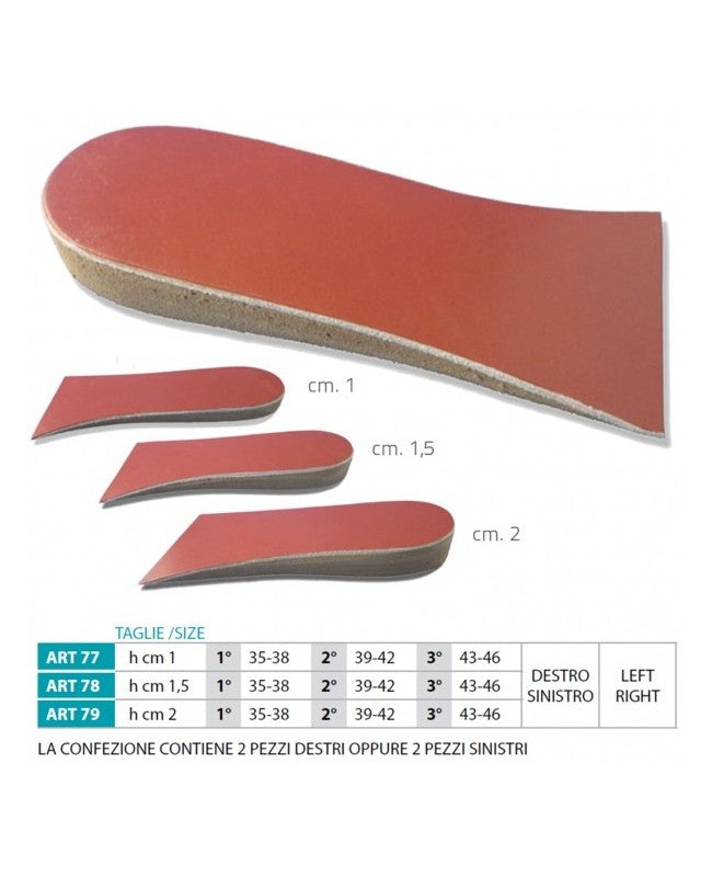 OK PED Heel Thickness ¾ Pads - Ref. 77 - 78 – 79 ST