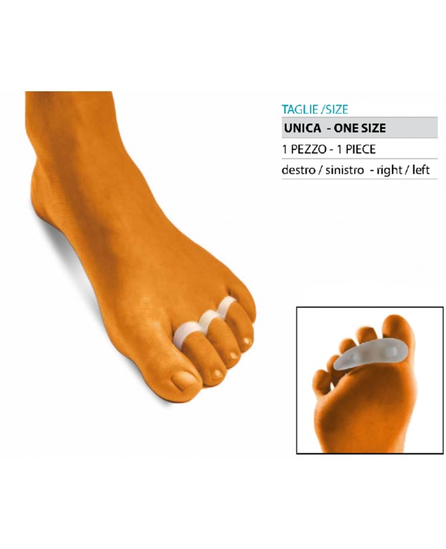 OK PED Polymer Gel Toe Crest With 3 Rings - Ref. G114 ST