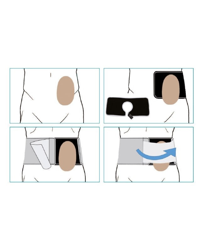 Ostomy Support Belt Orione Ref.3052 - Height 16 cm. (inch. 6.3")