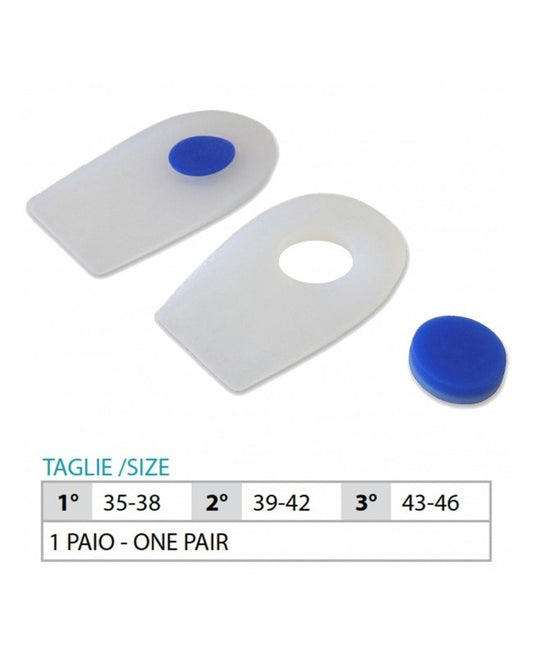 OK PED Flat Silicone Heel Cup With Removable Insert- Ref. 104 ST
