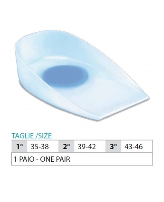 OK PED Silicone Heel Cups With Central Spur And Thin Edges - Ref. 101 ST