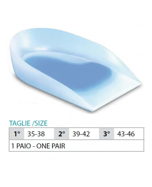 OK PED Silicone Heel Cups With Lateral + Central Insert - Ref. 103 ST