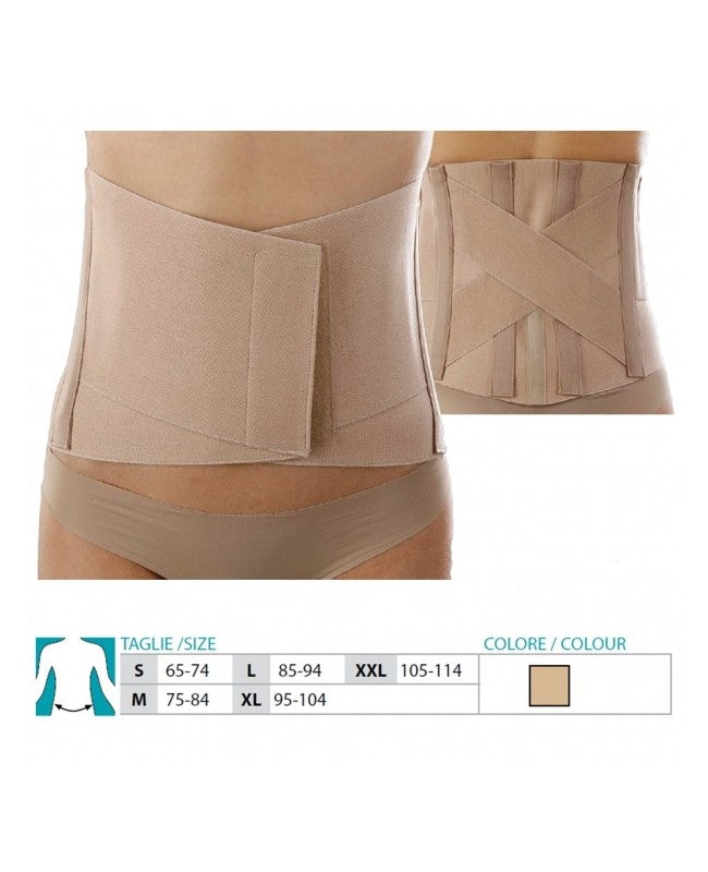 Criss-Cross Lumbo sacral support with a high cotton percentage Orione Ref.3041