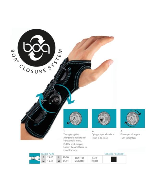 Wrist Support With Palmar Splint - Art.244 Orione Boa System